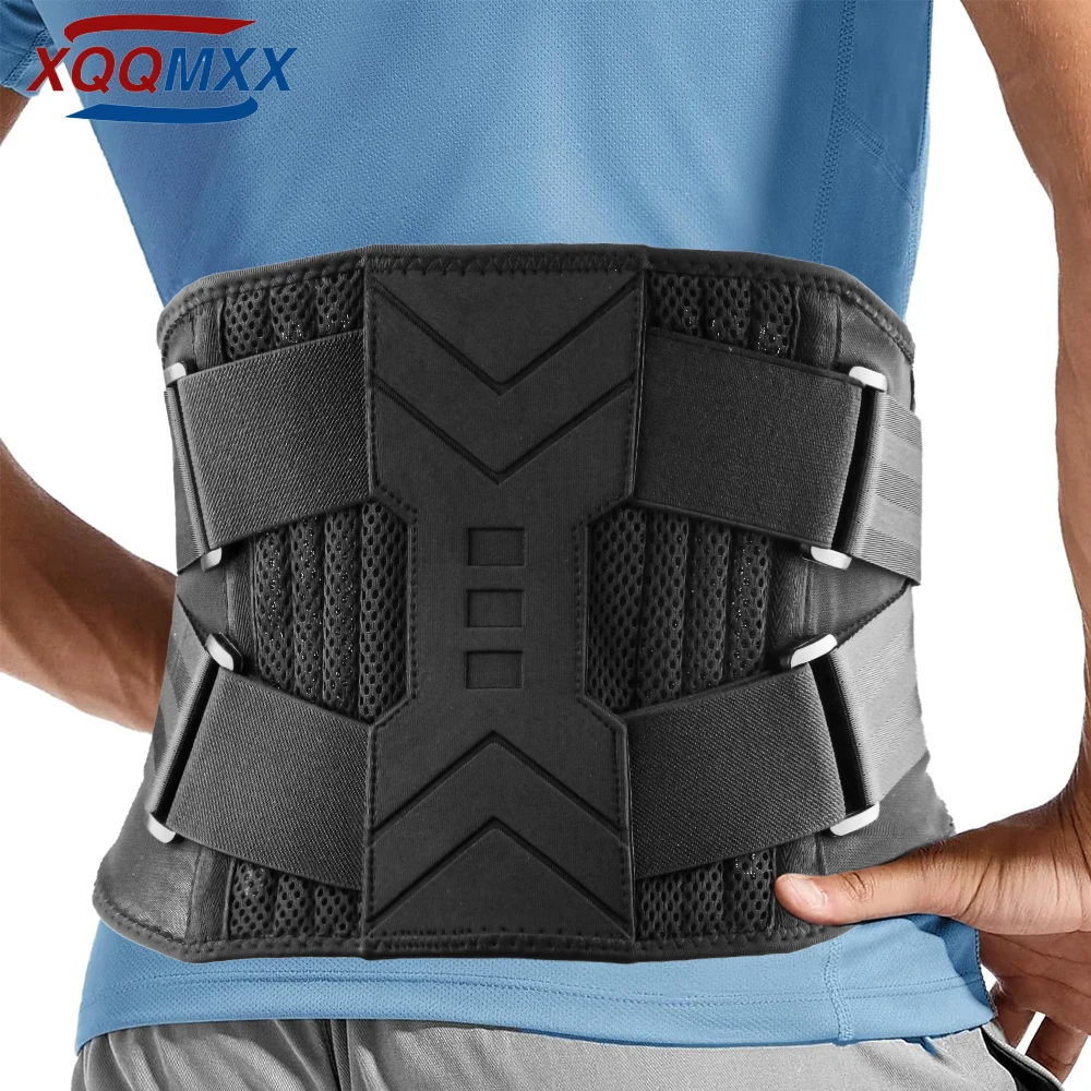 

Back Brace for Lower Back Pain Relief with 7 Stays, Back Support Belt with Adjustable Straps, Lumbar Support Belt for Men Women