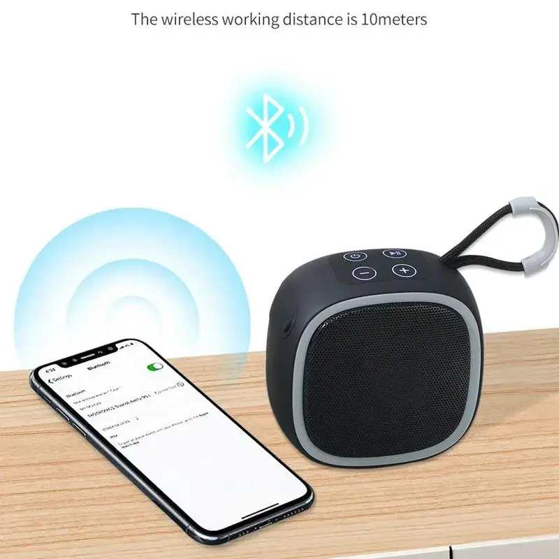 Беспроводная портативная настольная колонка, компактный беспроводной динамик для дома, улицы, Путешествий, Походов
