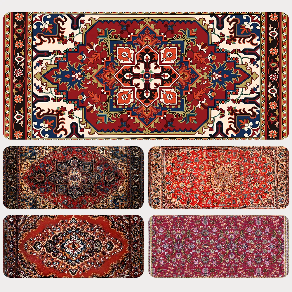 

Mousepad Meal Mat Persian Carpet Style Rubber Mousepad Mouse Mat Desk Mat With Pad Gaming Accessories Prime Gaming XXL Keyboard