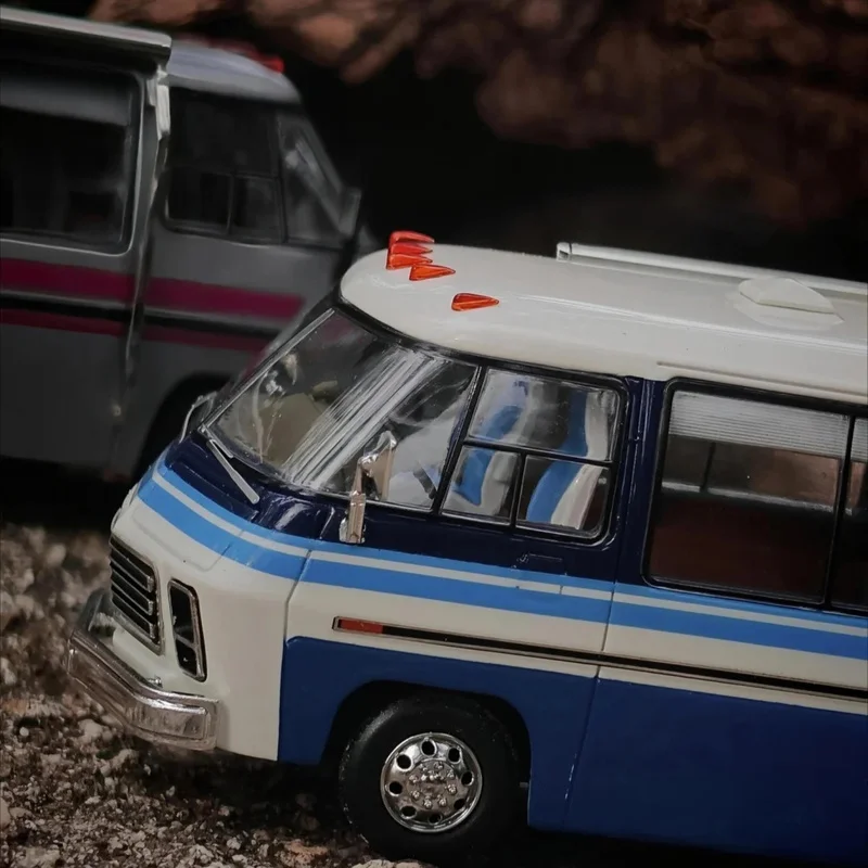 لون جديد APA XPO 1:64 GMC متنقل نموذج طويل الجسم الراتنج بواسطة MK المنمنمات 2025 معرض السيارات آسيا المحيط الهادئ هدية الكريسماس سيارات لعب