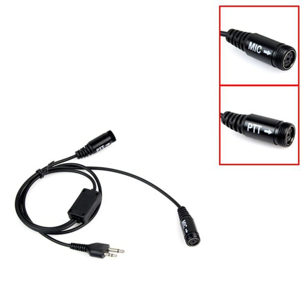 

Durable Motorcycle Helmet Headset Microphone Earpiece Replacement for Midland Walkie Talkie Finger PTT