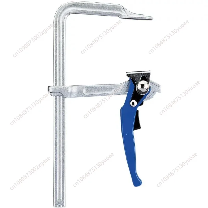 Ratcheting Table F Clamp Alloy Steel Woodworking Clamp Quick Release Heavy Duty Guide Rail Fixture Clamping System
