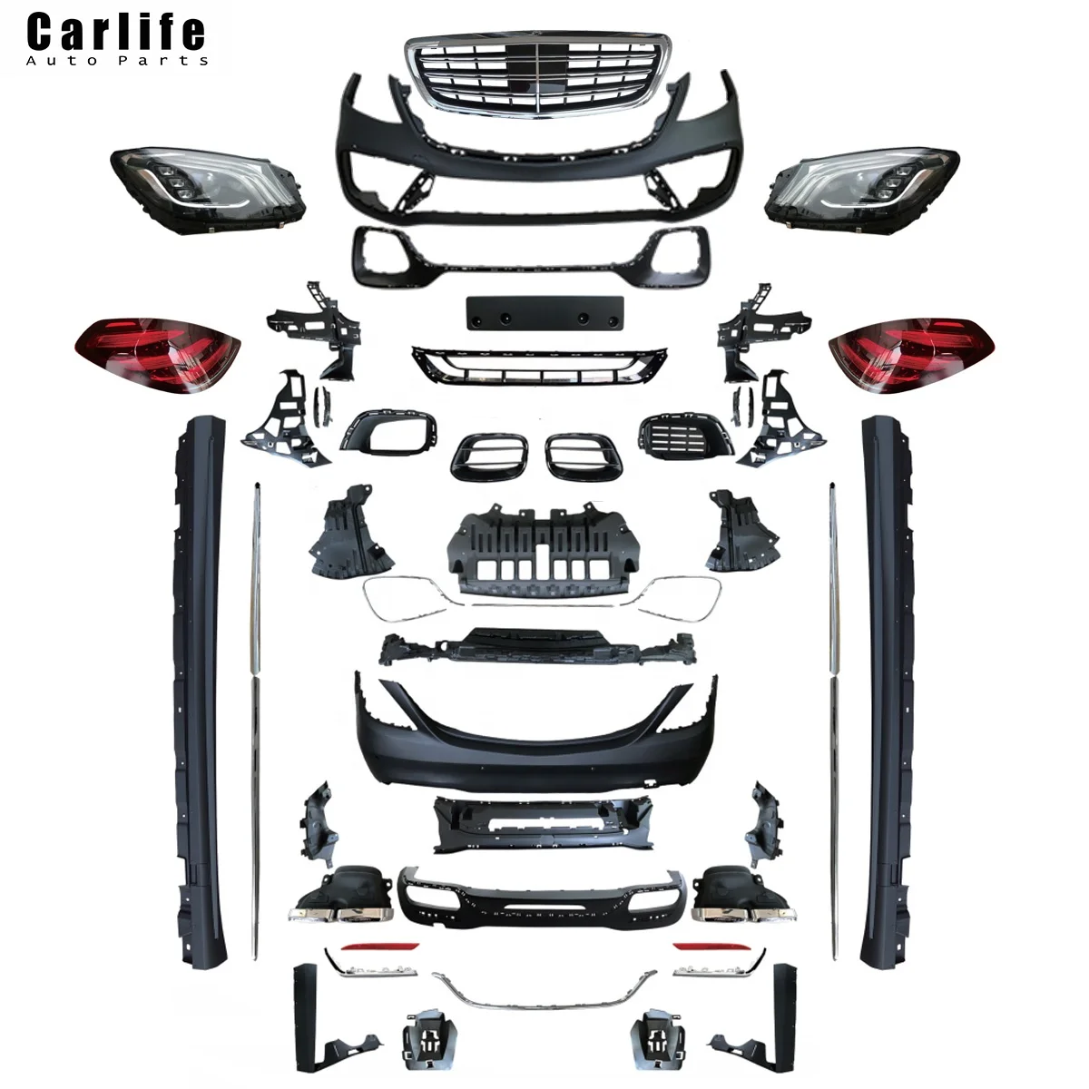 

Автомобильные системы, автомобильные бамперы S63, эффективный Комплект кузова для Mercedes Benz S Class W222 2014-2020 года, конвертирует режим S63