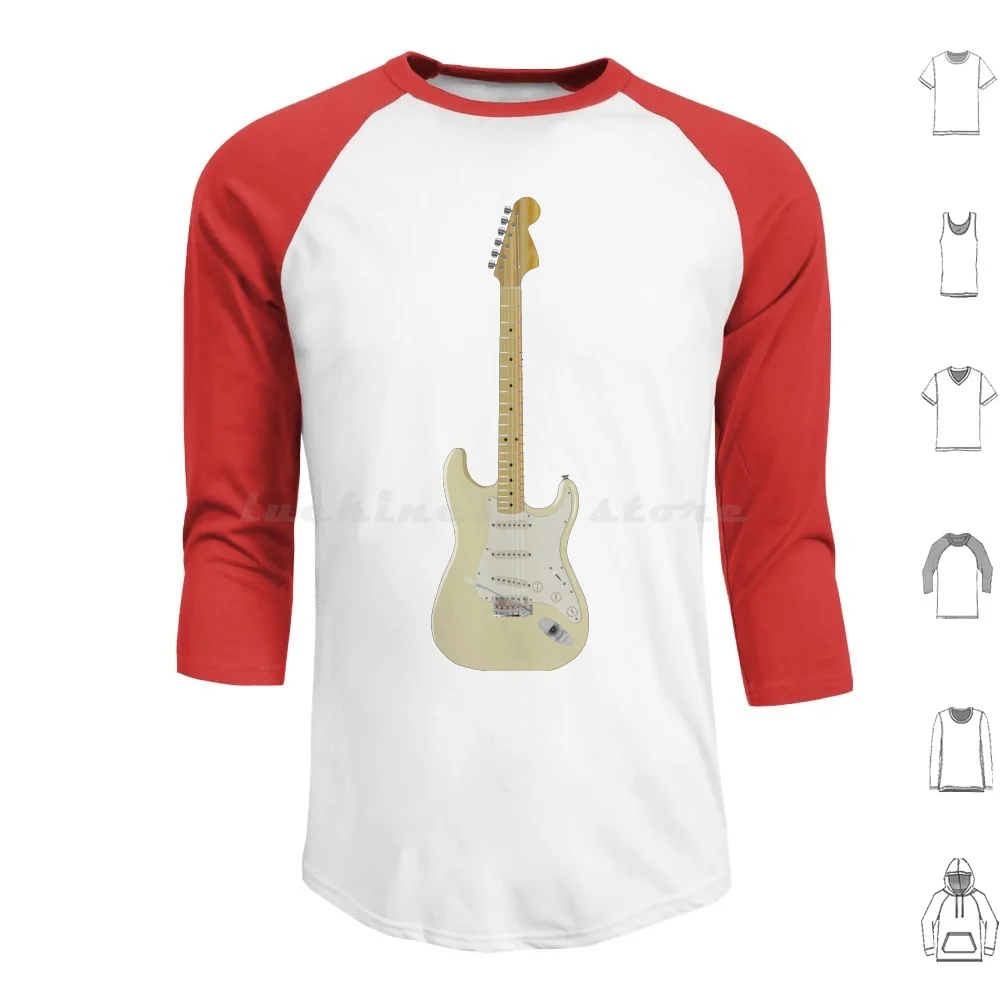 Guitar Hoodies Long Sleeve Guitar Music Musician Electric Guitar White Awesome G And L Trending Popular Cool And Roll