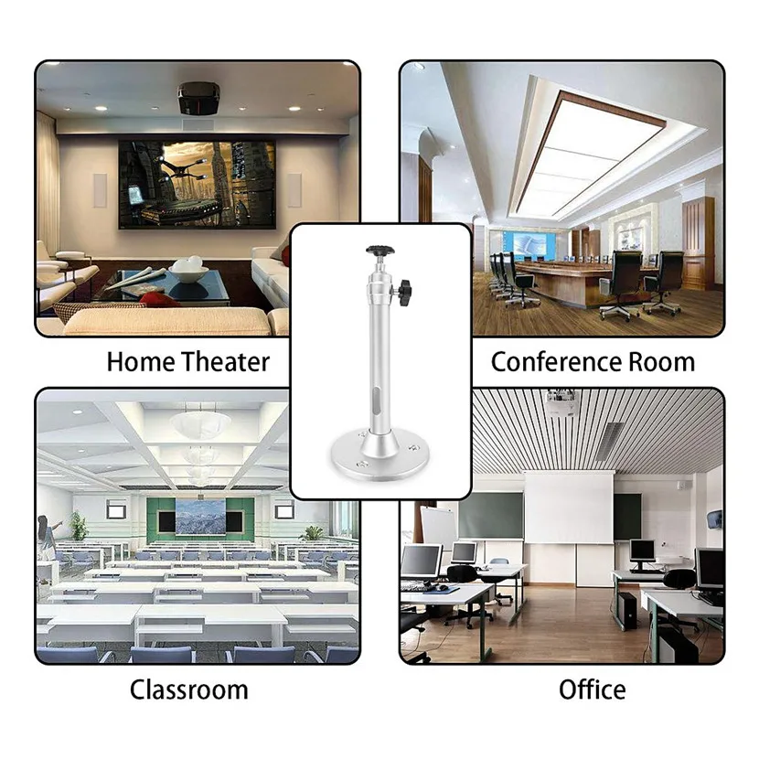 Salange Mini Projector  Wall Mount Stand Ceiling Bracket Holder for YG300 J15 HY320 Mini LED DLP Projector DV Security Camera