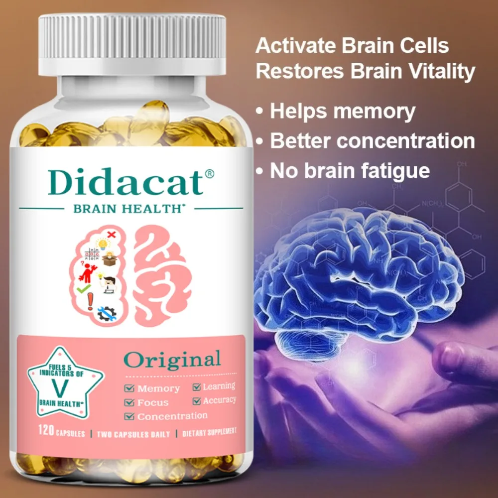PhosphatidylSerine Capsules Premium Brain Health Supplement Supports Memory, Healthy Mind & Cognitive Function, Relieve Stress