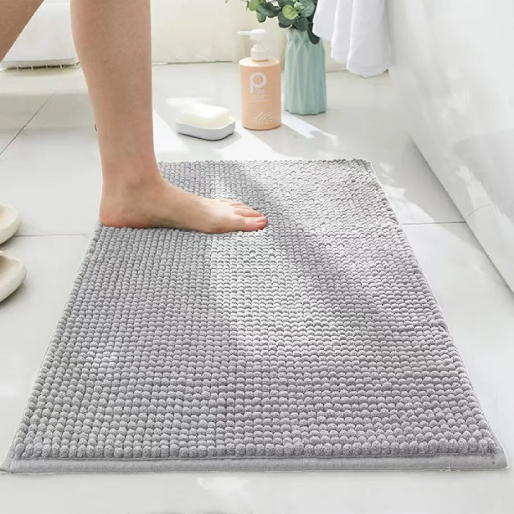 Chenille Door Mat Water Absorbent Bathroom Rug Non Slip Floor Carpet Soft Pad For Kitchen Bedroom Home Decoration