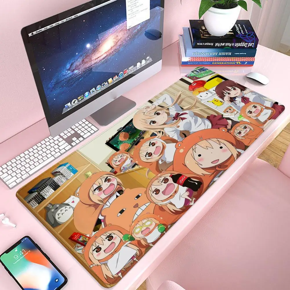 

Коврик для мыши Himoto Umaru-chan, игровой коврик для мыши 900 × 400, геймерский коврик для мыши Xxl, офисные аксессуары, длинный коврик для клавиатуры, коврик для компьютерного стола