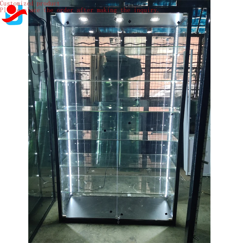 

Custom.Modern Jewelry Glass Showcase/lockable Glass Vitrine Glass Display Cabinet/lighted Display case Jewelry Display Perfume D