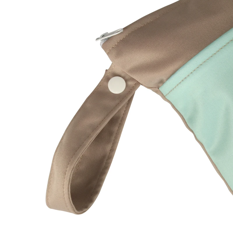 Babyshow 25 x 35 cm Wickeltasche, zwei Reißverschlüsse, Wetbag, wiederverwendbar, wasserdicht, Cartoon-Bär, Einhorn-Druck, nass-trocken, Babytasche mit Griff – Detail 4