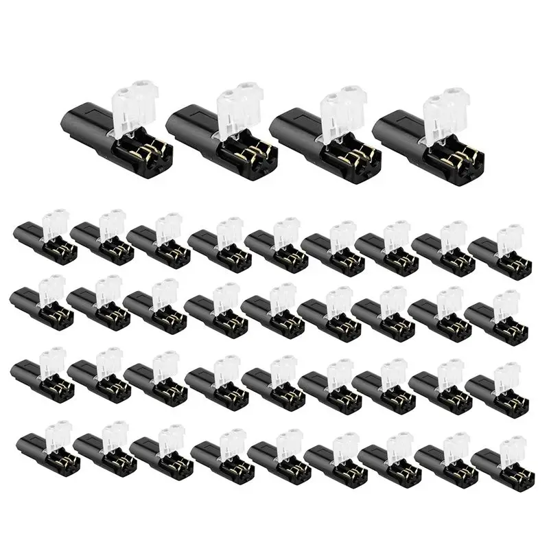 

Профессиональный инструмент, 40 шт., вставной разъем с запирающей пряжкой, черный пластик для AWG 20-24, (2-контактный, 2 контакта)