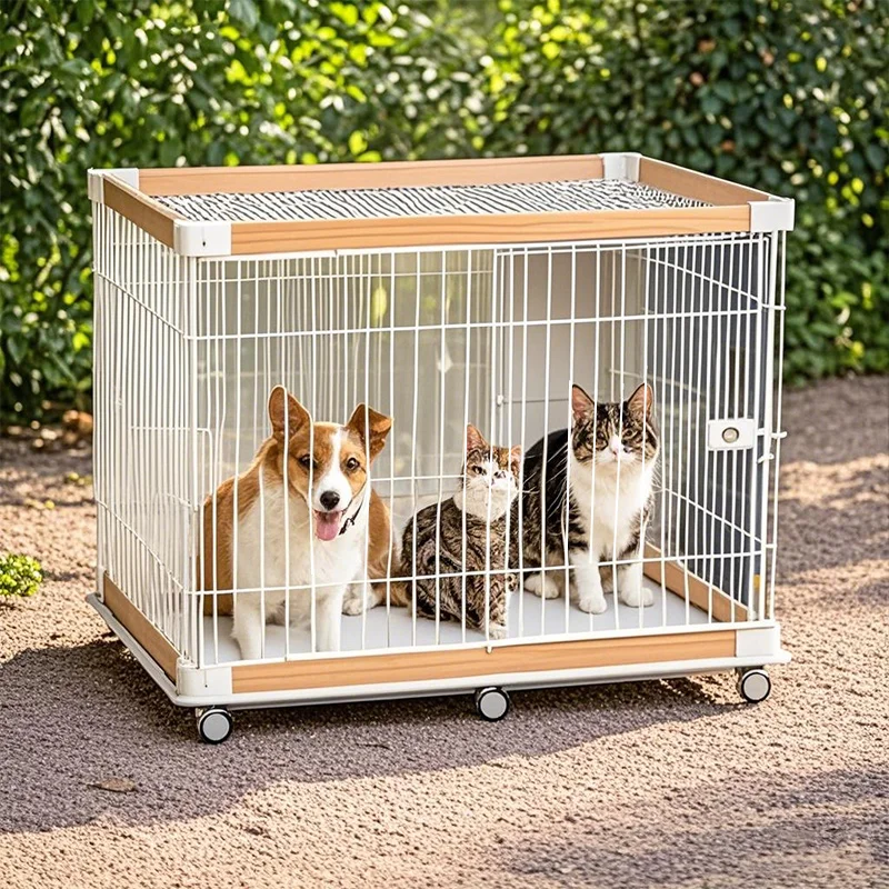 

Best Selling Small Animal Crate High Quality Wood and Metal Pet Dog & Rabbit&Cat Fence Durable Portable Indoor Shelter