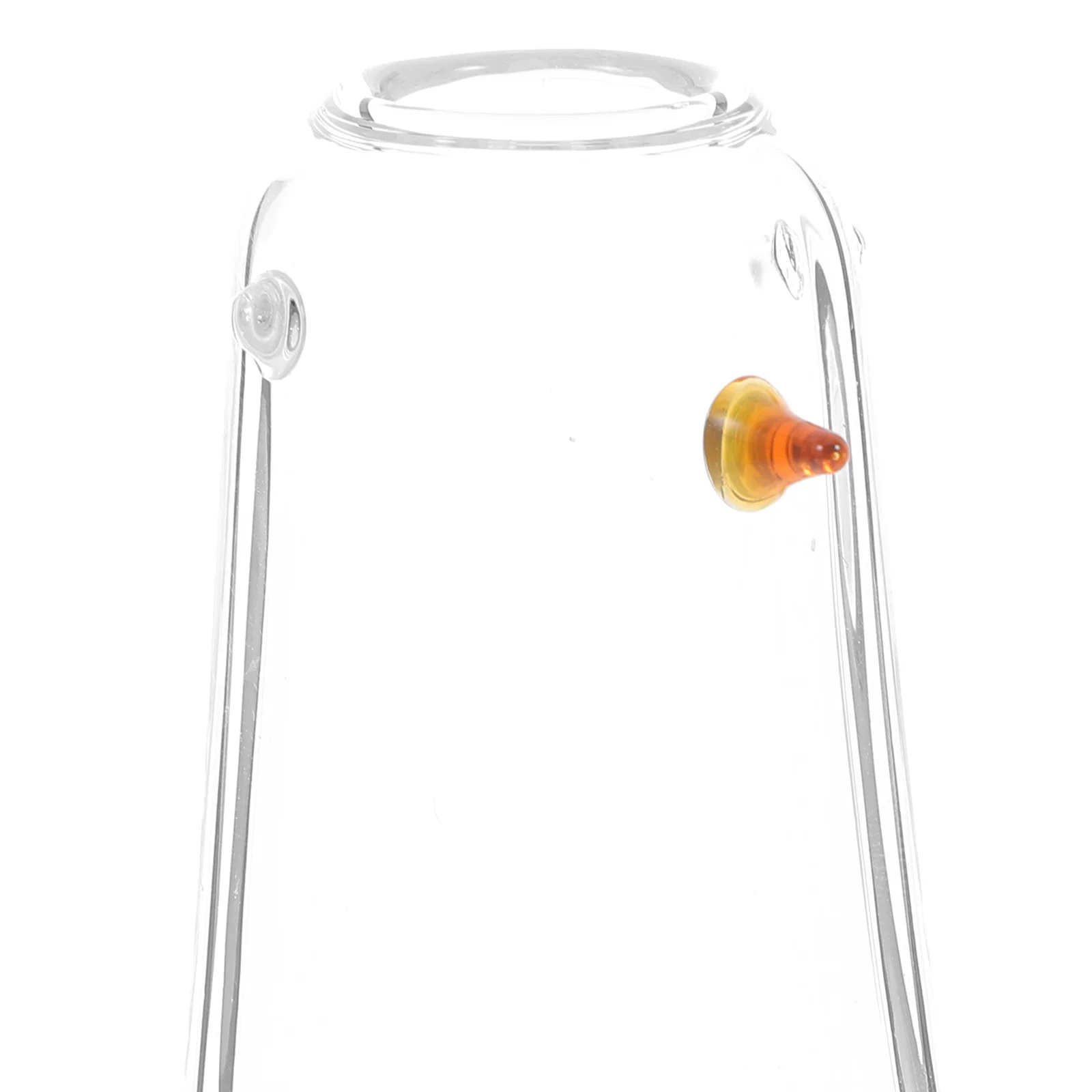 

Transparent Glass Vase Small Mouth Big Decorative Floral Art Holder for Bedroom Living Room Office Clear Glass