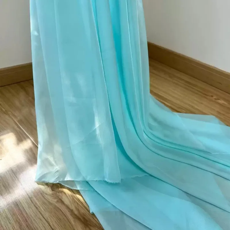 3m/lot Hot Selling Tencel Chiffon Fabric Ultra Thin Translucent Drapey For Wedding Holiday Party Backdrop Decorative Sheer Drape