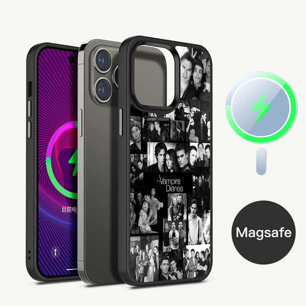 The Vampire Diaries Phone Case Magnetic Case For iPhone 14 13 12 11 15 Pro Max Plus Mini For Magsafe Wireless Charge Cover