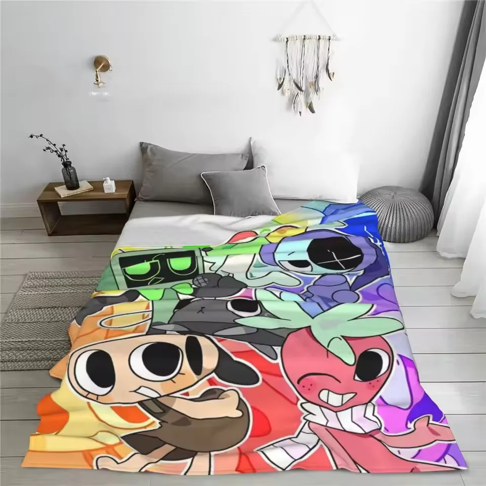 Dandy's World Blanket الفانيلا مضحك الدافئة رمي البطانيات للبنين بنات هدية عيد ميلاد أريكة سرير المنزل الصيف