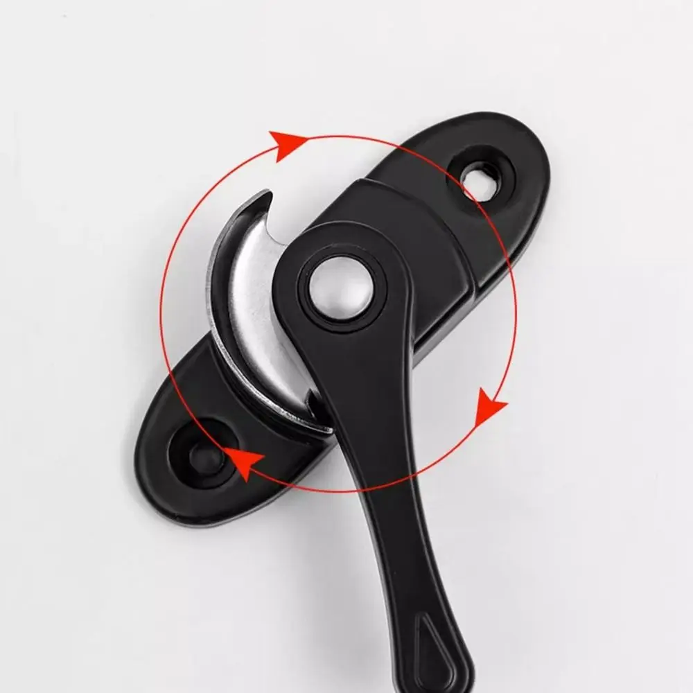 Aluminum Alloy Window Safety Lock Hardware Double-sided Window Lock Buckle Multifunctional Vintage Sliding Door Lock