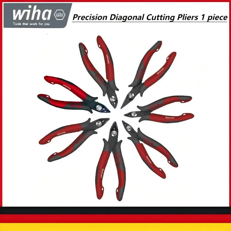 Wiha  Precision Mini Diagonal Pliers Sharp Non-Slip Cable Cutting Tool，26833/26825/26818/26815/26813/26812/26801