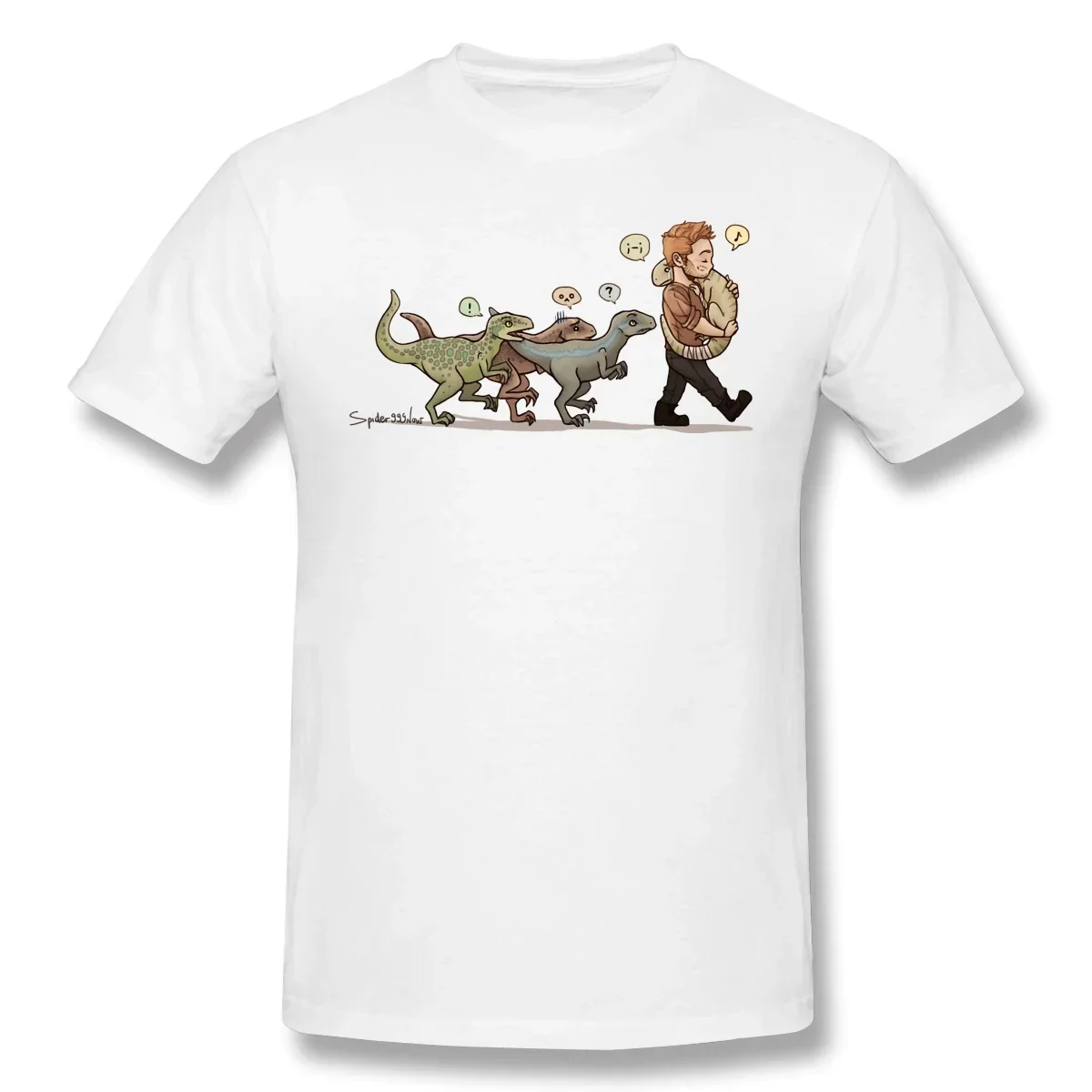 jurassic T-Shirts for Men park Dino Walk Funny Crewneck Cotton T Shirt new in tops & tees vintage Informal Outfits manga Outfits