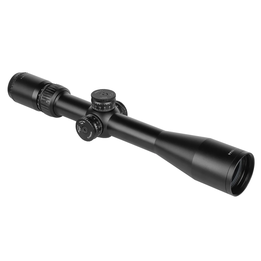 SPINA OPTICS HD 4-16x44 Long Eye Relief Hunting Tactical BDC Etched Glass Reticle Side Parallax Riflescope Sight .5.56.308etc