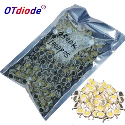 1000PCS LED 1W 3W Watt 30/45mil High Power Chip Beads Cold Warm White Red660nm Blue450nm Green Yellow For DIY Blubs Grow Light