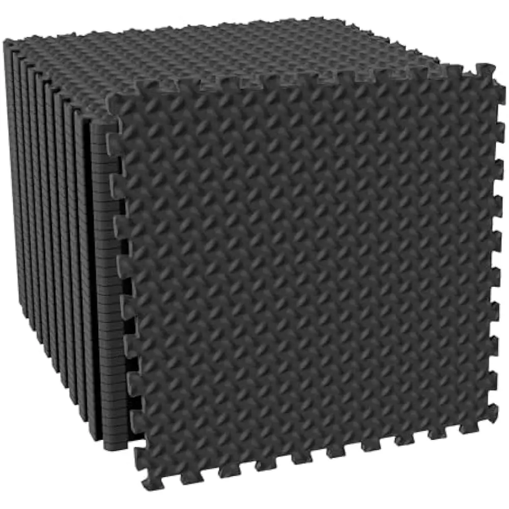 

24 x 24 дюйма x 1⁄2 дюйма - 16, плитка для домашнего спортзала, коврик для упражнений-головоломки, напольная плитка из пенопласта с блокировкой из ЭВА для домашнего тренировочного оборудования