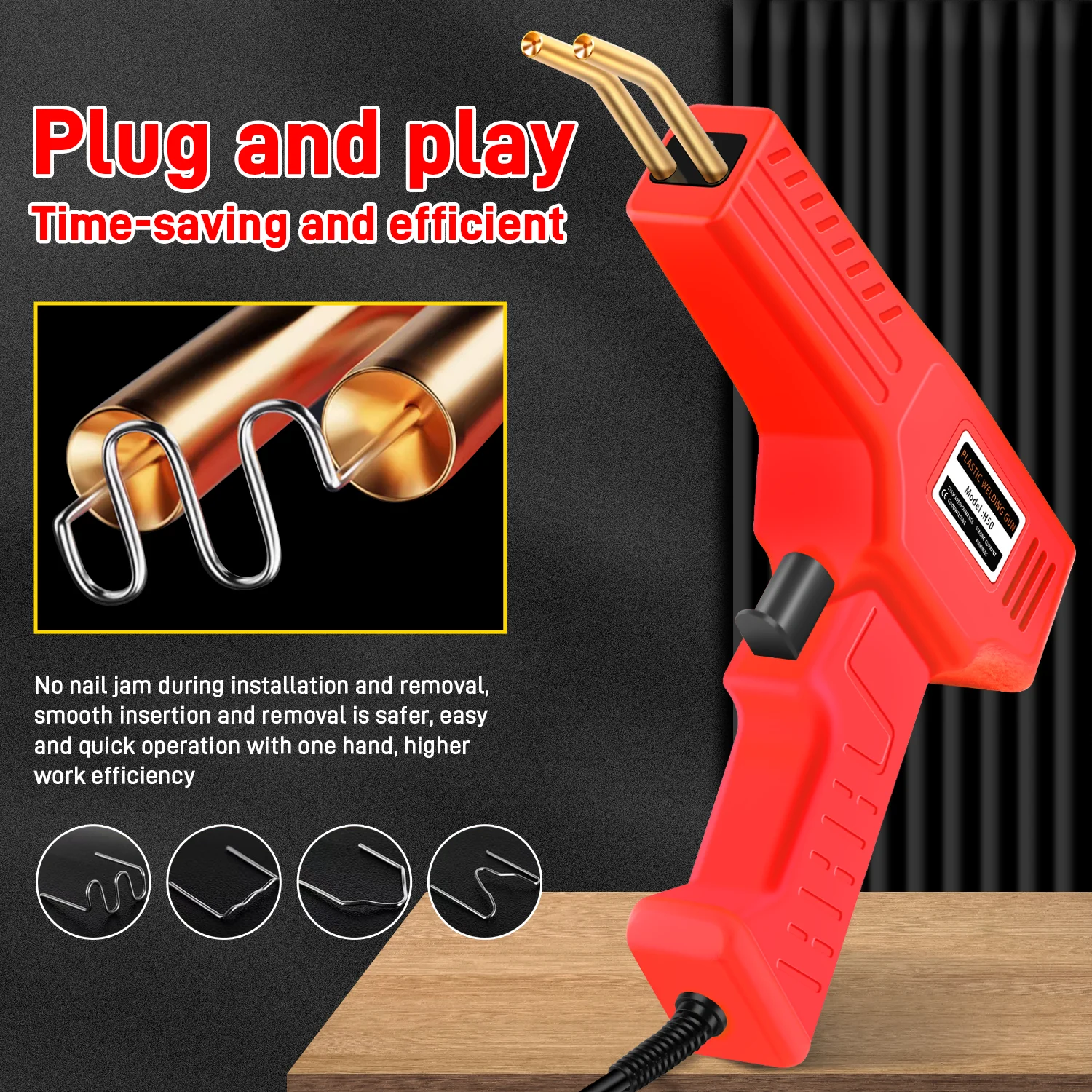 NEW Stapler Plastic Welding Machine Bumper Repair Kit Soldering Iron For Plastic Repair Car Bumper Repair Welding Gun