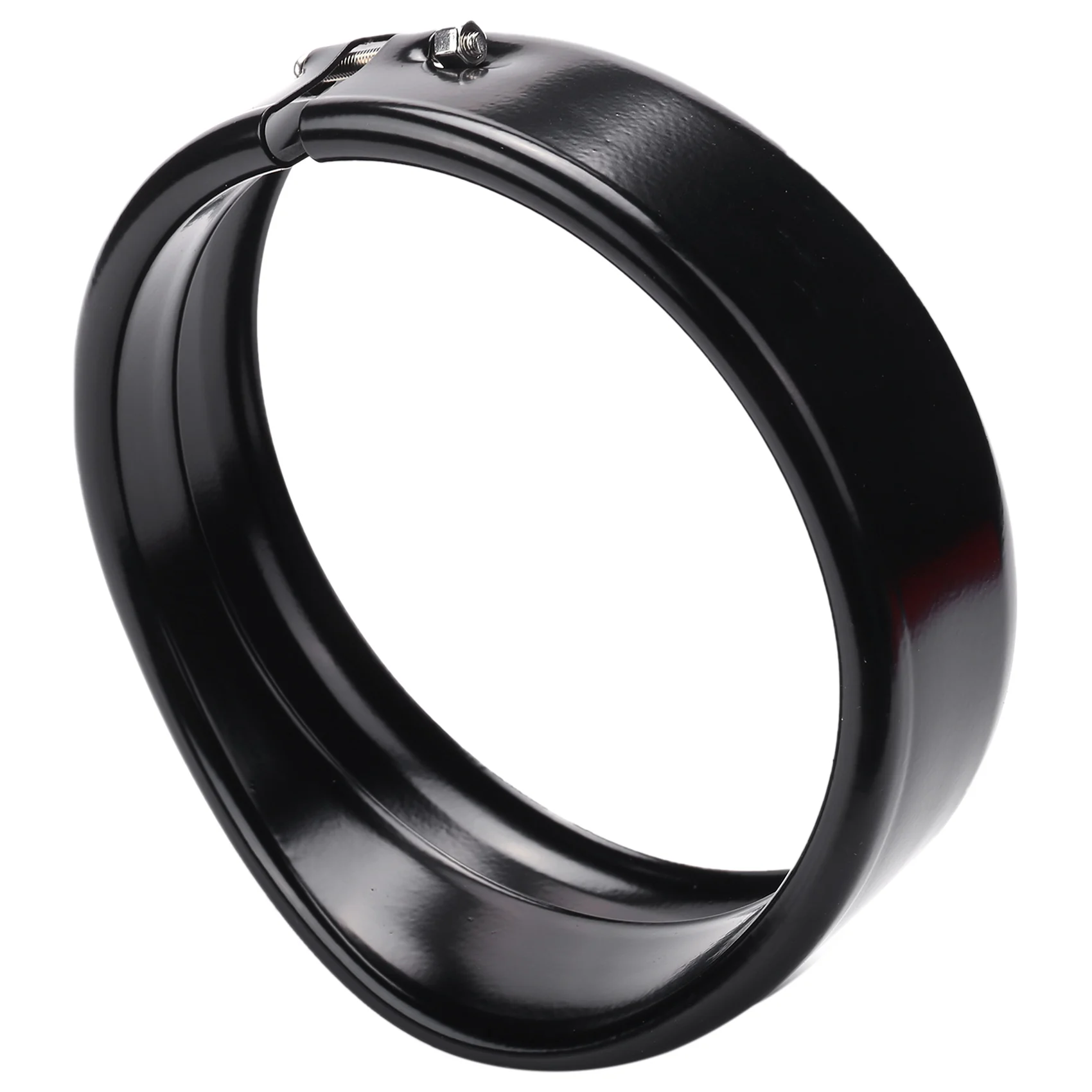 

Motorcycle Headlight Trim Rings 5.75 Inch Headlight Visor Style Trim Ring Black Decorate Visor Trim Rings Compatible For