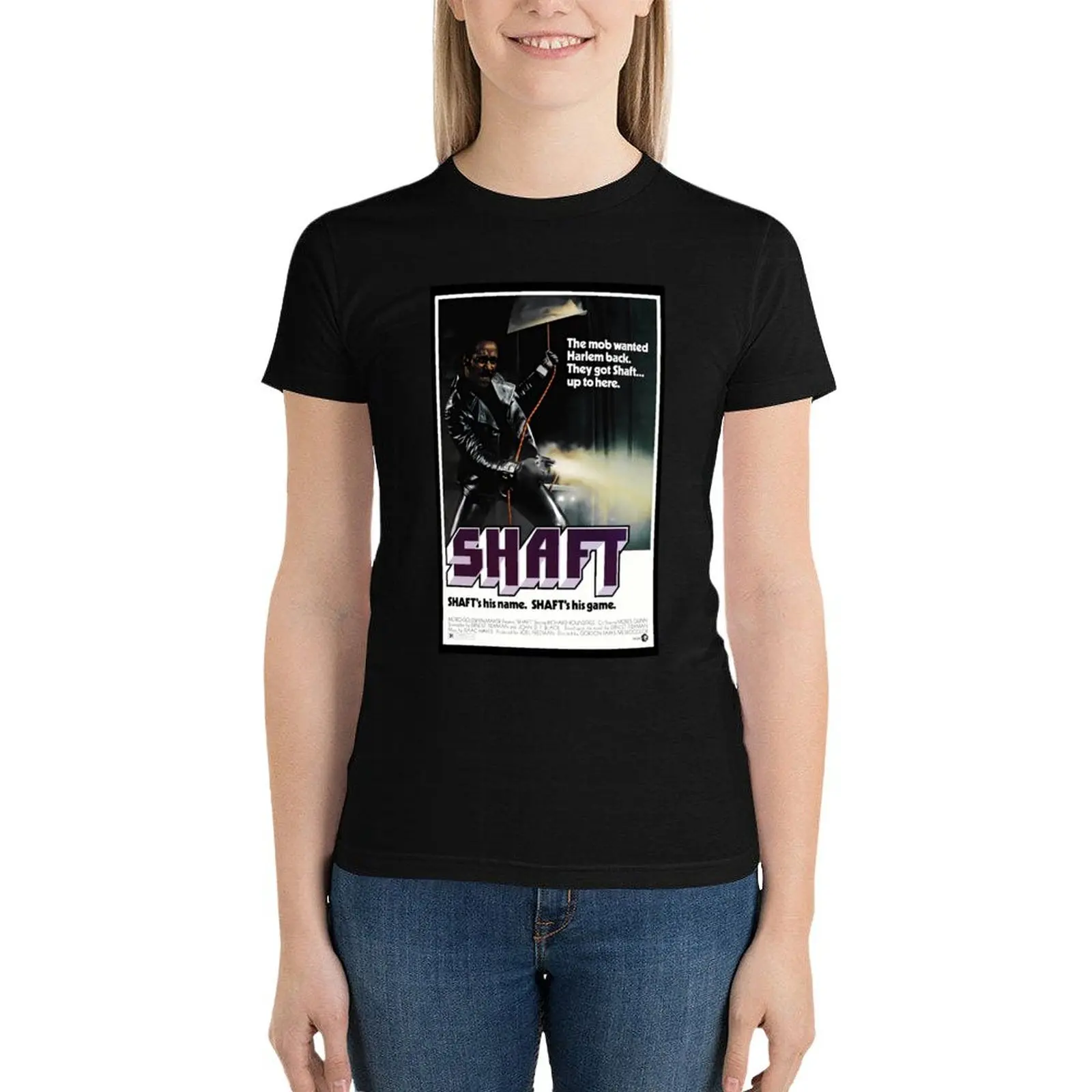 Schaft T-Shirt Tier druck für Plus Size Damen T-Shirt