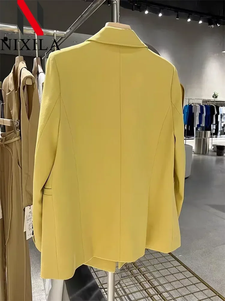 Chaqueta holgada para mujer, abrigo elegante para oficina, ropa juvenil para primavera y otoño, 2024