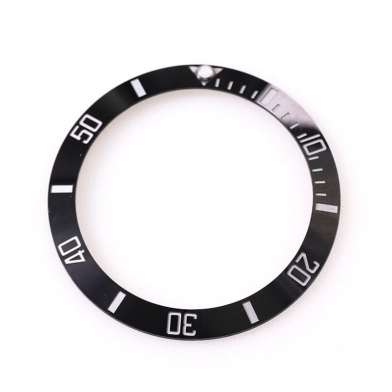 Sapphire Luminous Pip Plated White Gold 38mm Black Green Ceramic Bezel Insert For 40mm Sub Watch Ar Vr Clean Factory Dive Watch