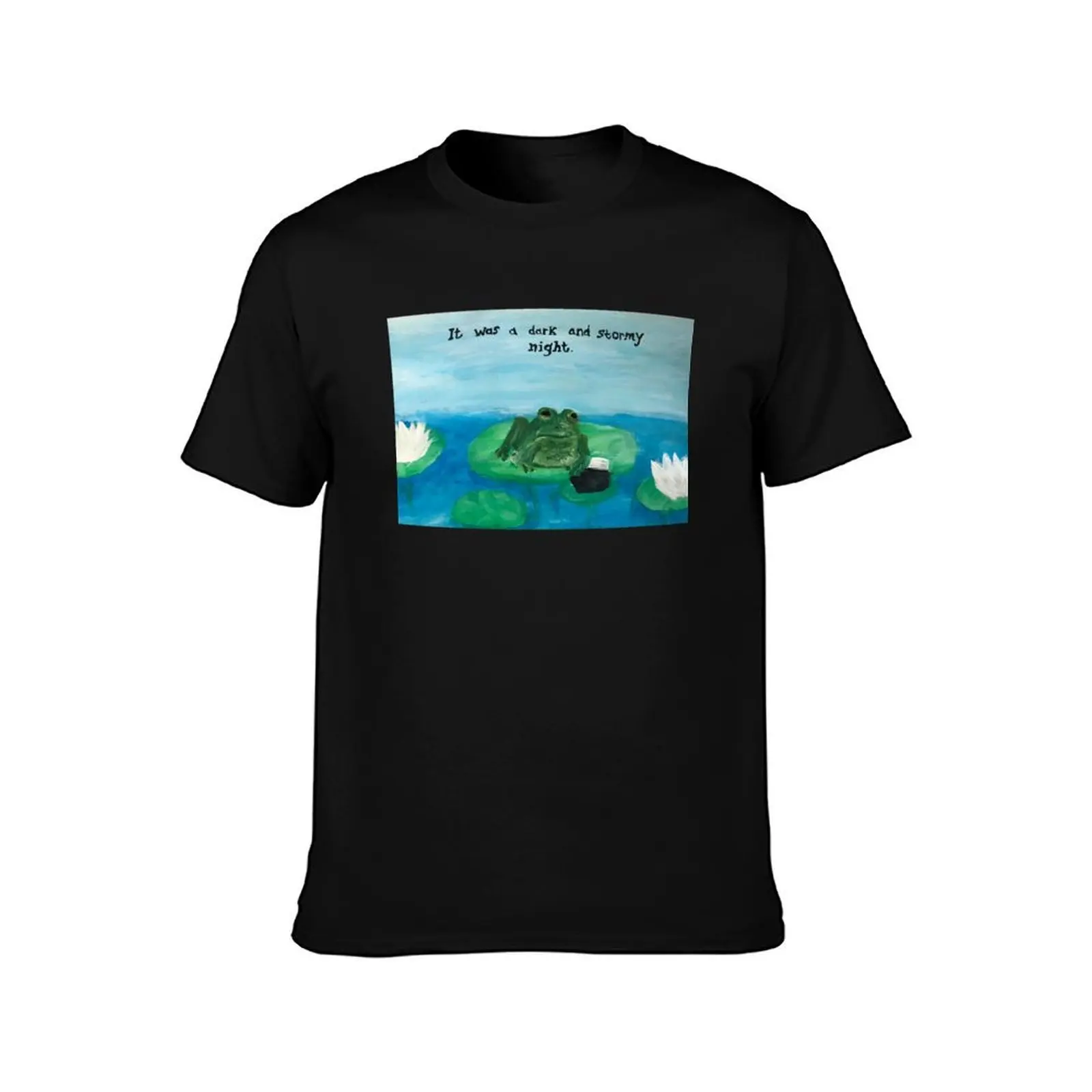 It Was a Dark and Stormy Night T-Shirt, Summer Casual Cotton Tee, Oversized Streetwear Tops, Vintage Graphic Print, 100% Cotton