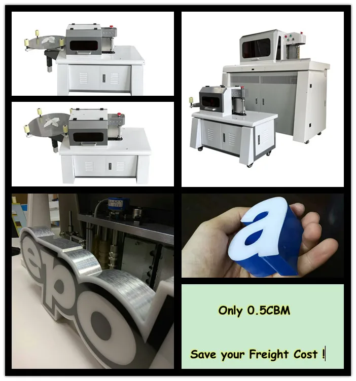 CNC التلقائي 3D علامة قناة إلكتروني بندر الألومنيوم الفولاذ المقاوم للصدأ آلة لافتات سبيكة تستخدم حالة المحرك الأساسية مكون