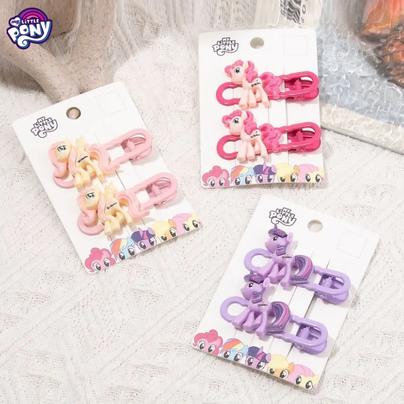 My Little Pony Fluttershy Pinkie Pie Twilight Sparkl cartoon cute three-dimensional doll style hair clip accessories for girls