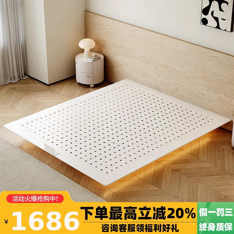 

Simple bed board Modern master bedroom New year without bedside Carbon steel frame bed