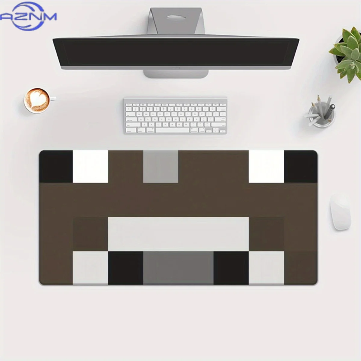 1pc Colorful Pixel Art Themed Gaming Mouse Pad Versatile Desktop Ornament for Home Office, Great Gift for Game And Tech Enthusia