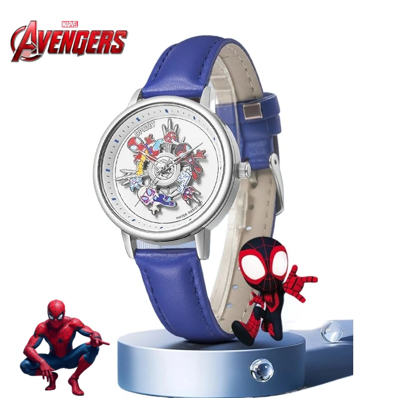 

Marvel Человек-паук мультфильм аниме студенческие часы творческая личность для мальчиков аналоговые кварцевые часы подарки на Рождество и Хэллоуин оптовая продажа