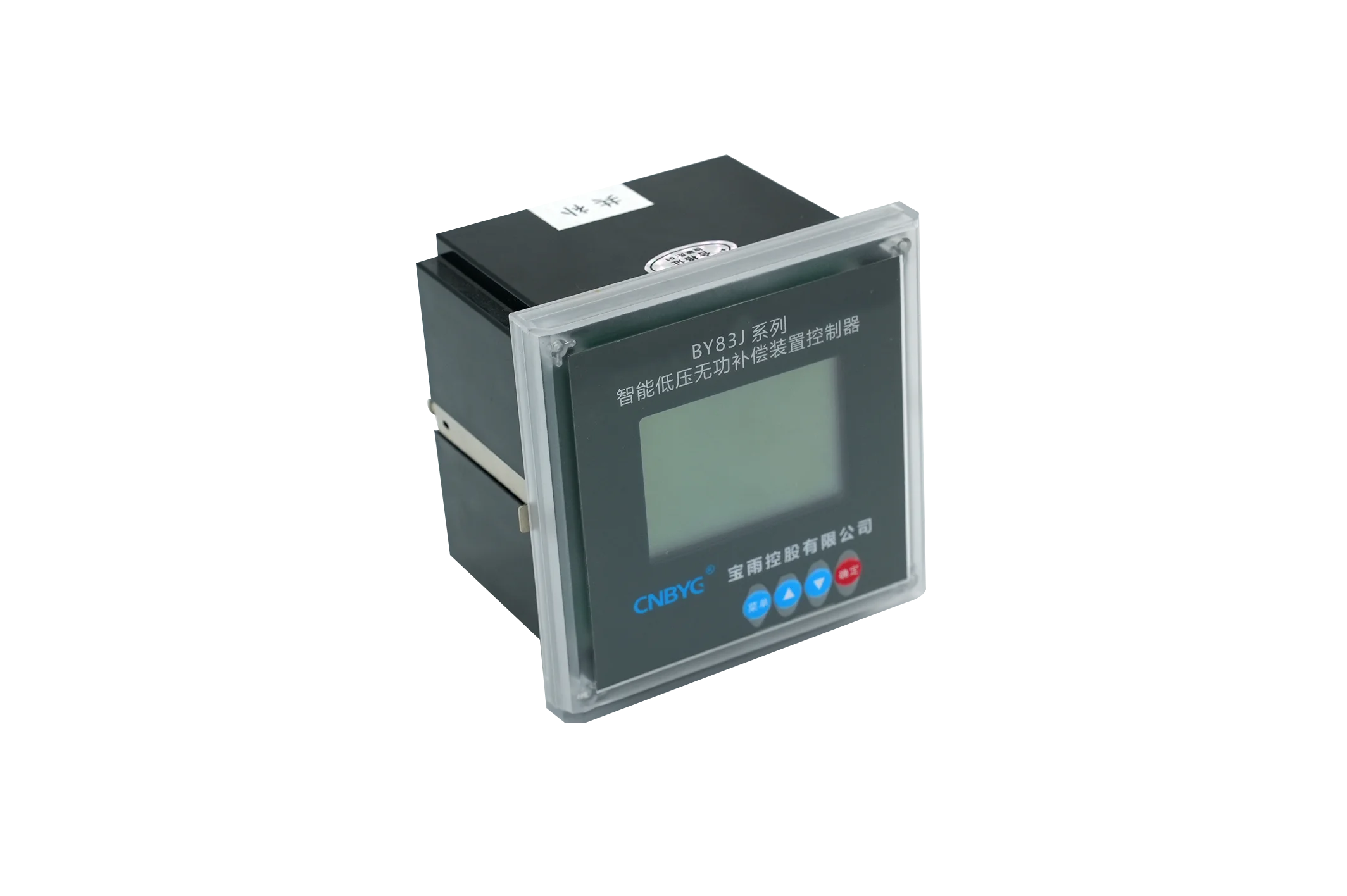 Flame Retardant Shell Baoyu BY83J Intelligent Low-voltage Capacitor Compensation Device Controller Square Black for Power