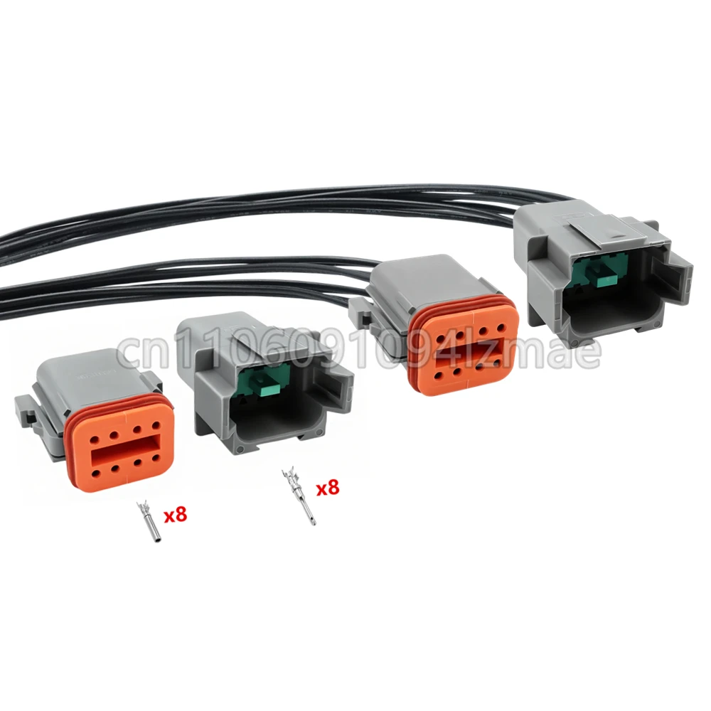 8-poliger wasserdichter Automobilstecker, Kabelbaum-Stecker für Deutsch DT-Serie DT06-8S DT04-8P – Detail 1