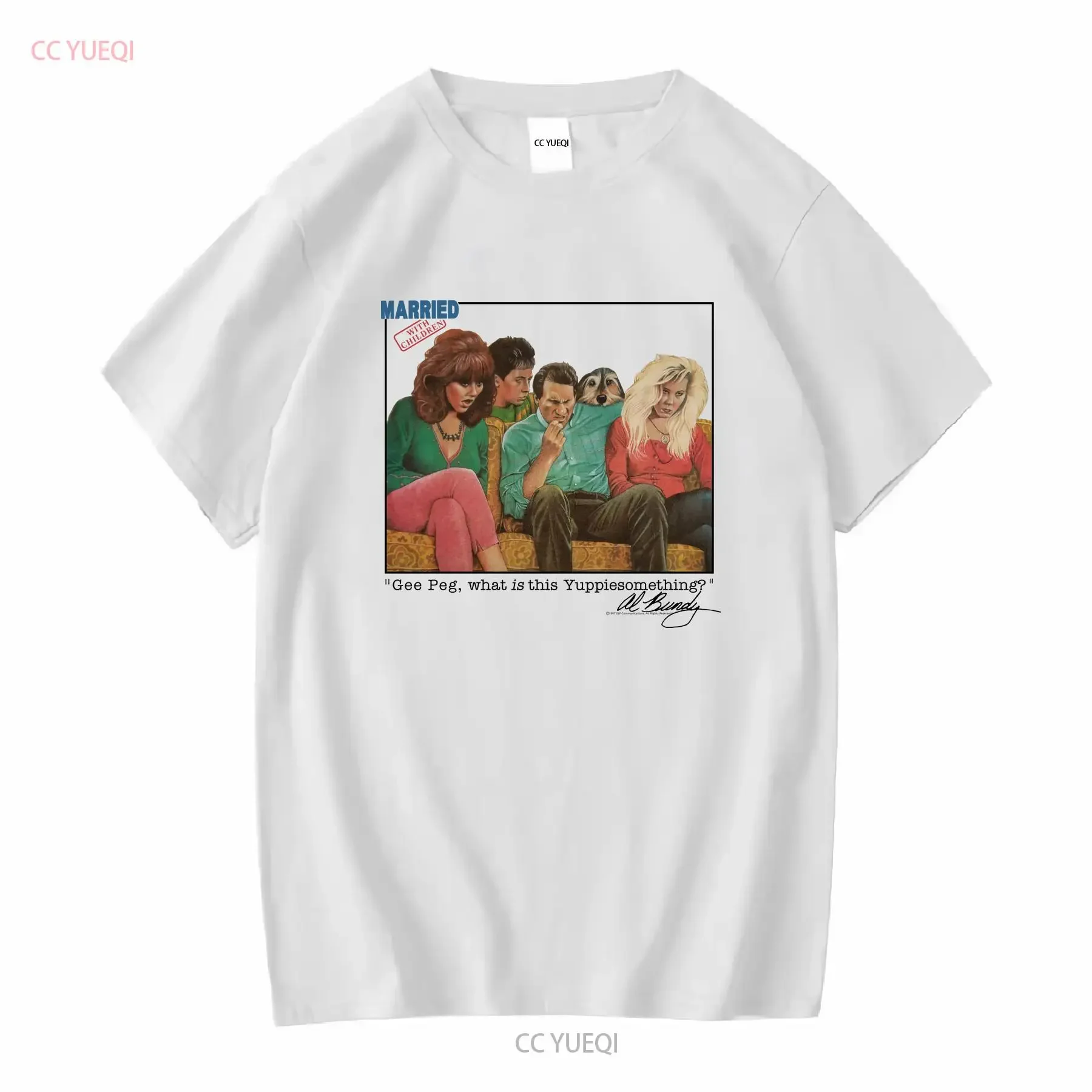 AL Bundy marié avec les enfants t-shirt grande télévision Promo Vintage années 80 Stedman manches longues vintage lavé mode élégant unisexe