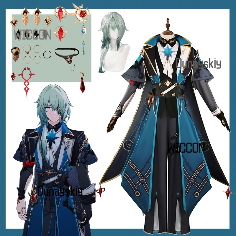 هونكاي: ستار رايل دان هنغ مجموعة أزياء تنكرية Imbibitor Lunae الزي شعر مستعار لعبة شخصية أنيمي نمط طبعة محدودة WILLOW COS #1