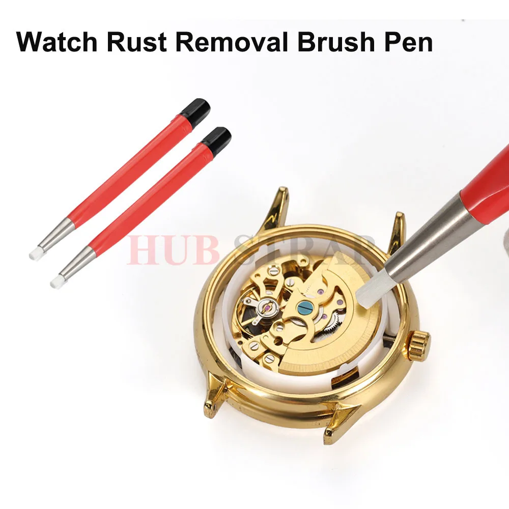 Watch Rust Removal Brush Pen Little Rust Remover Cleaning Tool with Fiberglass Tip for Watches & Electronics Rust Removal