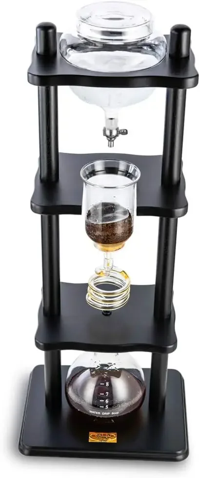 Yama Cold Brew Maker I Eiskaffeemaschine mit Slow Drip-Technologie Ich macht 6–8 Tassen (32 Unzen) Kaltbrühkaffeeturm mit großem Fassungsvermögen