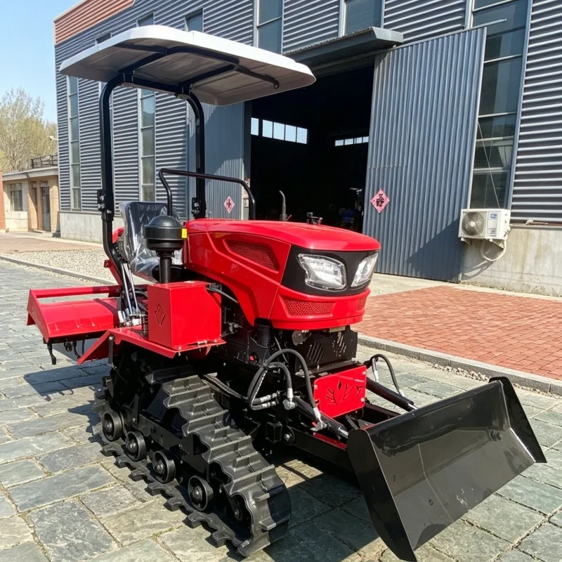 Customized Industry Top 1 Rotary Tiller Tractor, High-Quality Tracked Rotary Tiller, Bestselling Farming Tillage Equipment