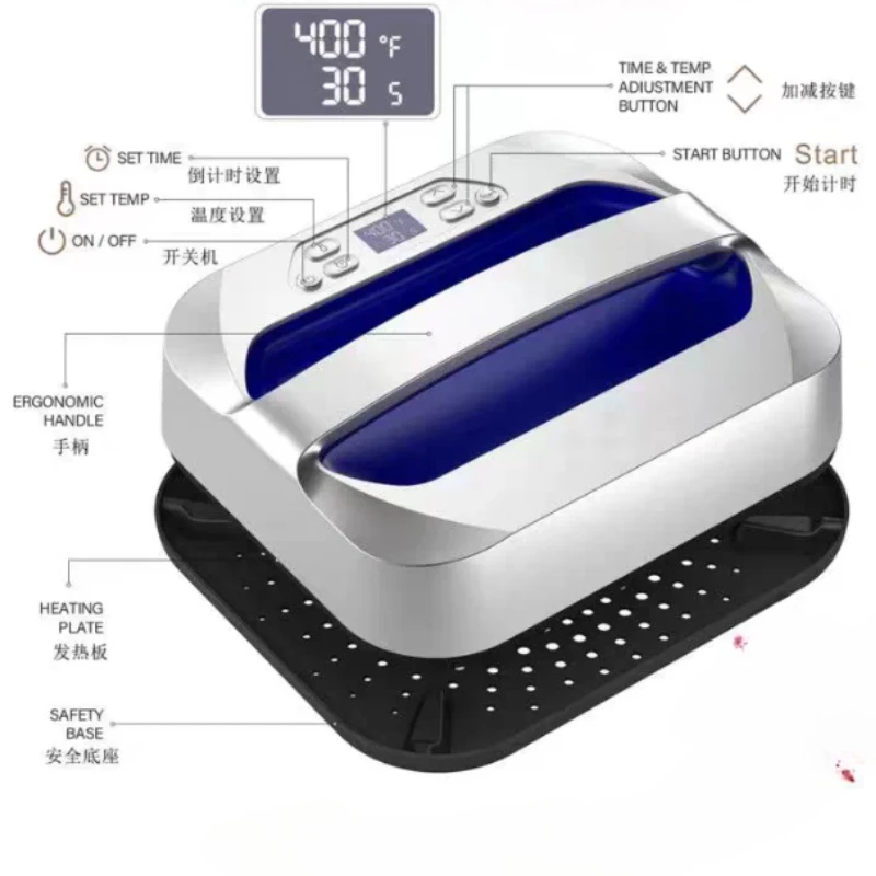 Heat Press Machine,  Portable Heat Transfer Sublimation Printer for T-shirt Perler Beads
