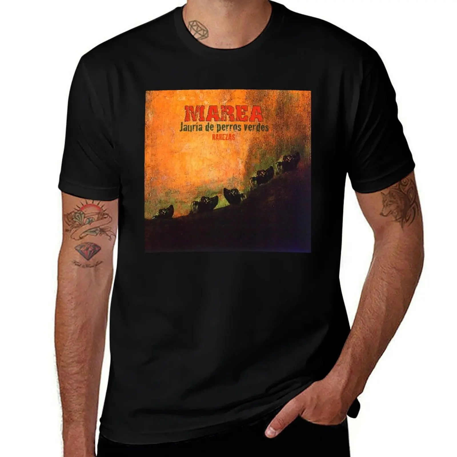 

Marea - Jauria de perros verdes Rarezas Album 2011 T-Shirt shirts graphic tee blue lock plain black t shirts men