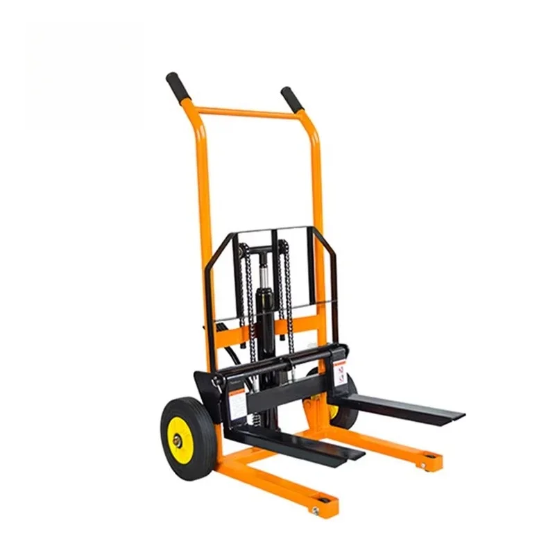 Manual Hydraulic Pallet Stacker, Two Wheel Sack Trolley Truck with 200kg Load Capacity for Material Handling