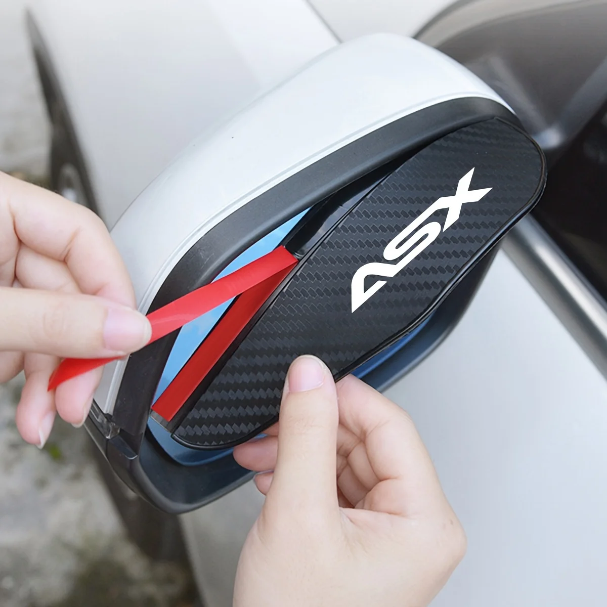 Housse de protection contre la pluie pour rétroviseur de voiture, adaptée aux accessoires Mitsubishi ASX