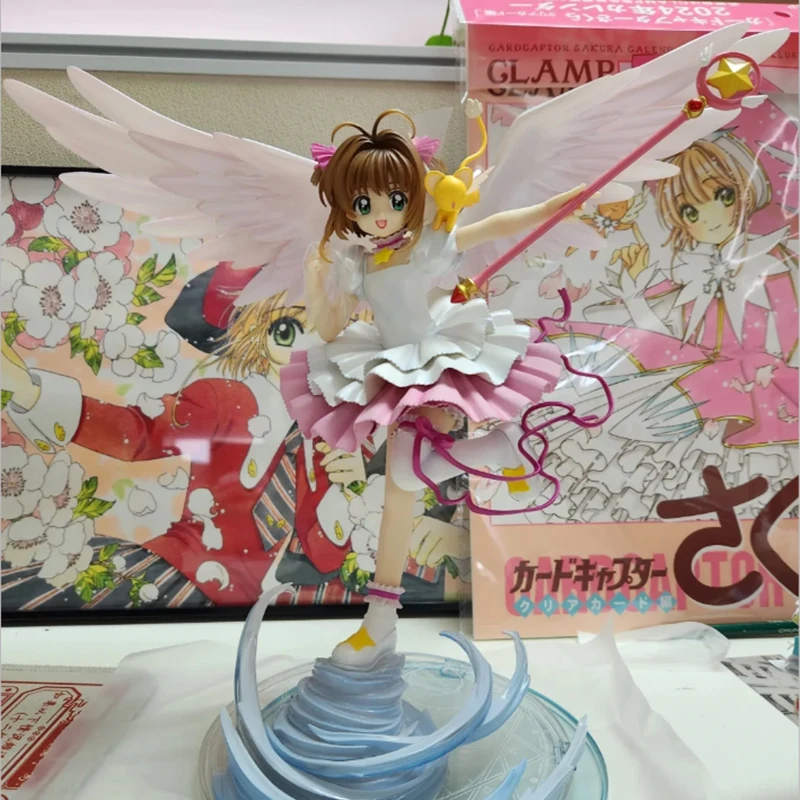 Cardcaptor Sakura Cerberus Figure Kinomoto Action Figurines Pvc Statue Lovely Girl Collectible Model Toy Gift