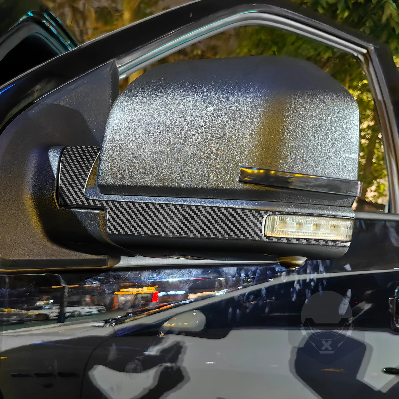 Für Ford Raptor F150 F-150 2015-2020 Carbon-Faser Rückspiegelblinker Dekorative Abdeckung Auto-Zubehör Aufkleber